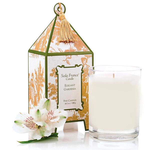 Elegant Gardenia Pagoda Candle