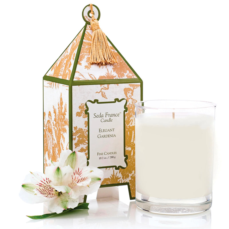 Elegant Gardenia Pagoda Candle