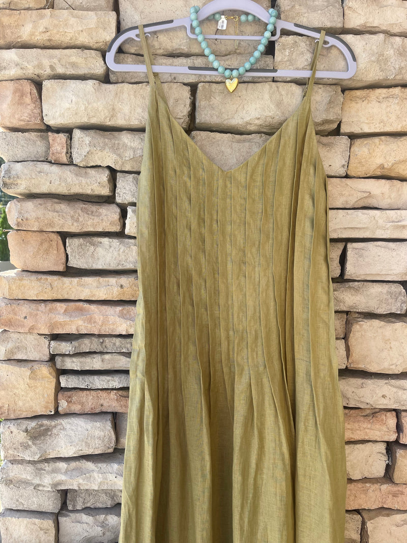 Marra Pleated Maxi Dress