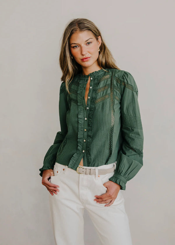 Delia Top - Green