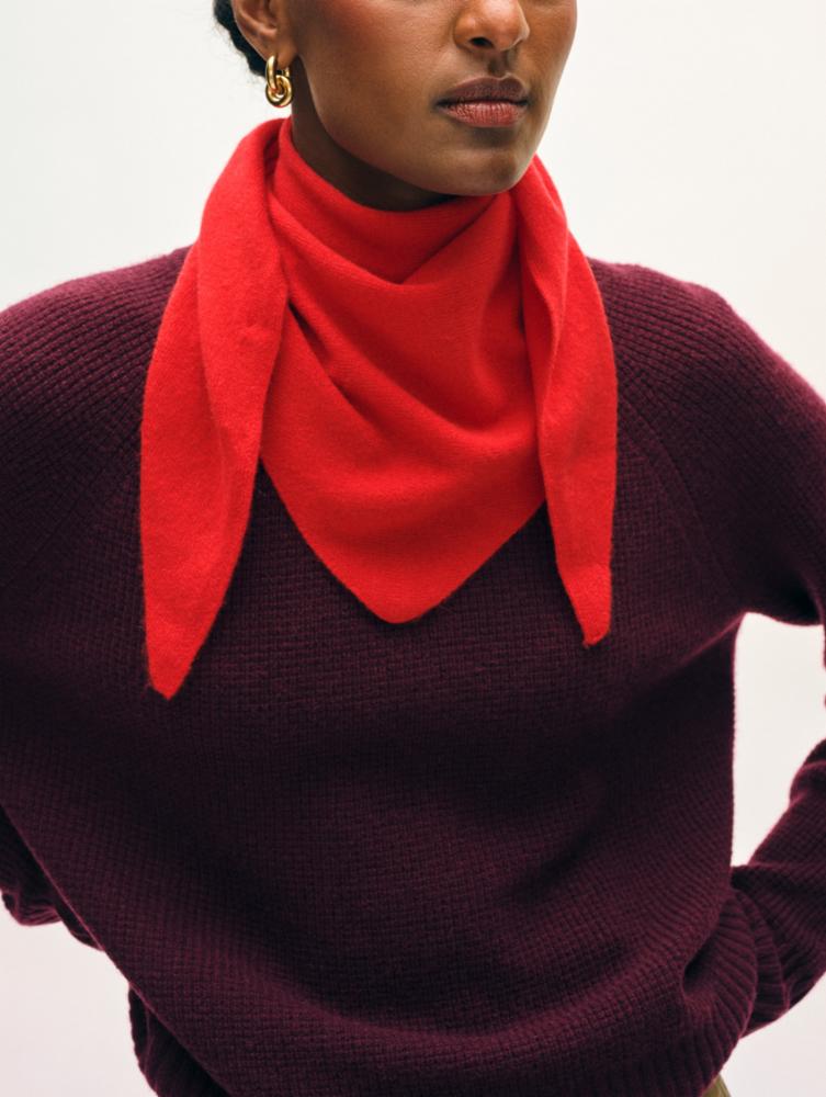Cashmere Neckerchief - Red