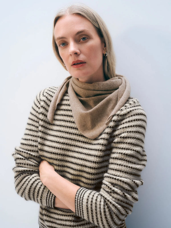 Cashmere Neckerchief - Taupe
