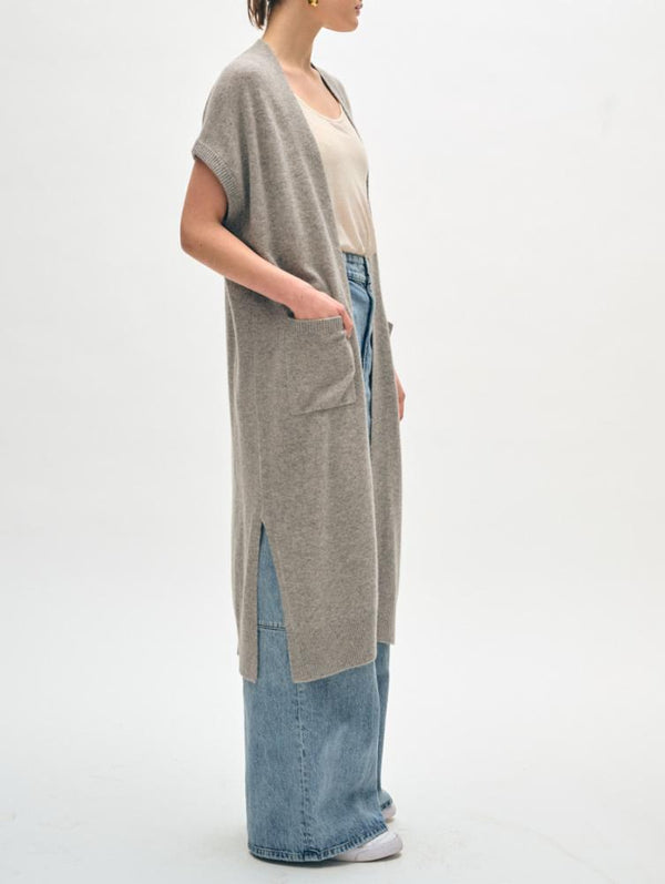 Cashmere Duster Caridgan - Grey