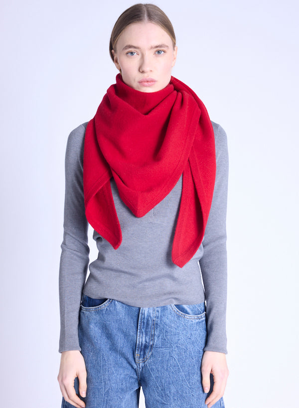 Amerlot Triangle Scarf - Red