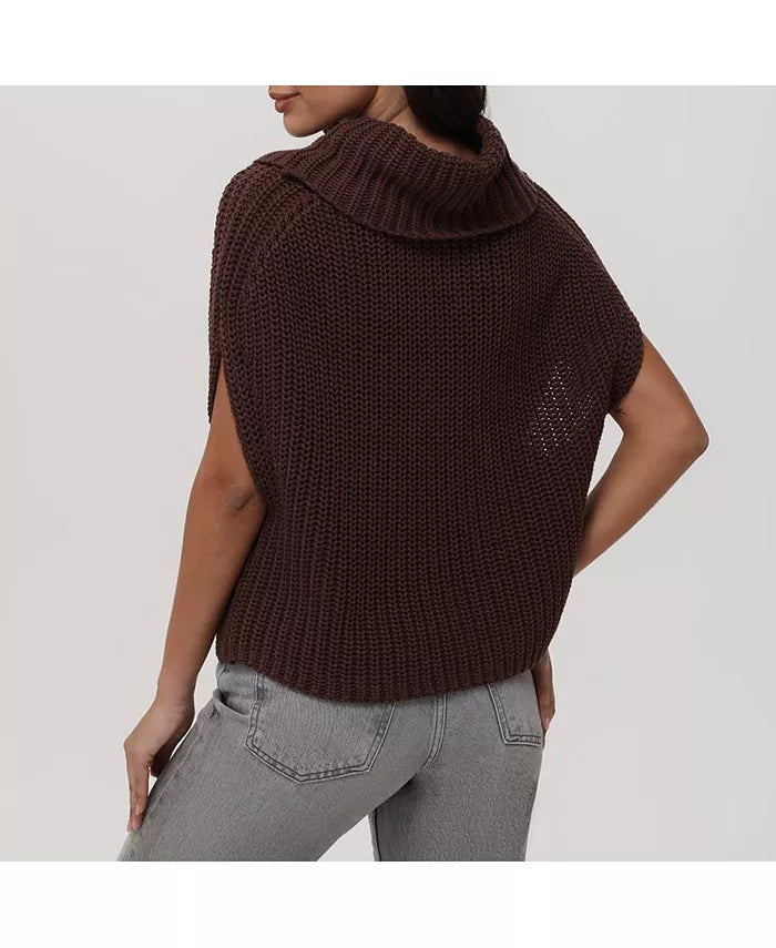 Sleeveless Turtleneck Sweater