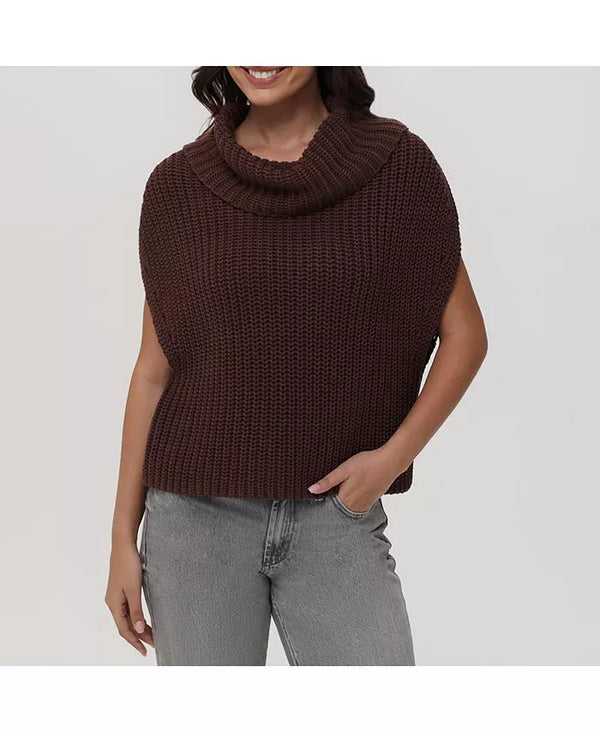 Sleeveless Turtleneck Sweater