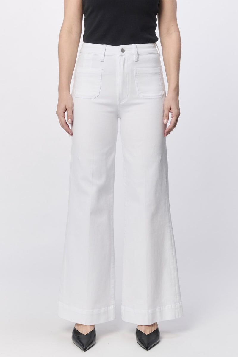 Fiona Wide Leg Jeans - White
