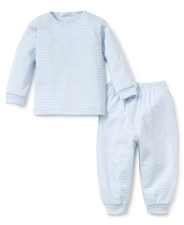 Stripe LS & Pant Set - Blue