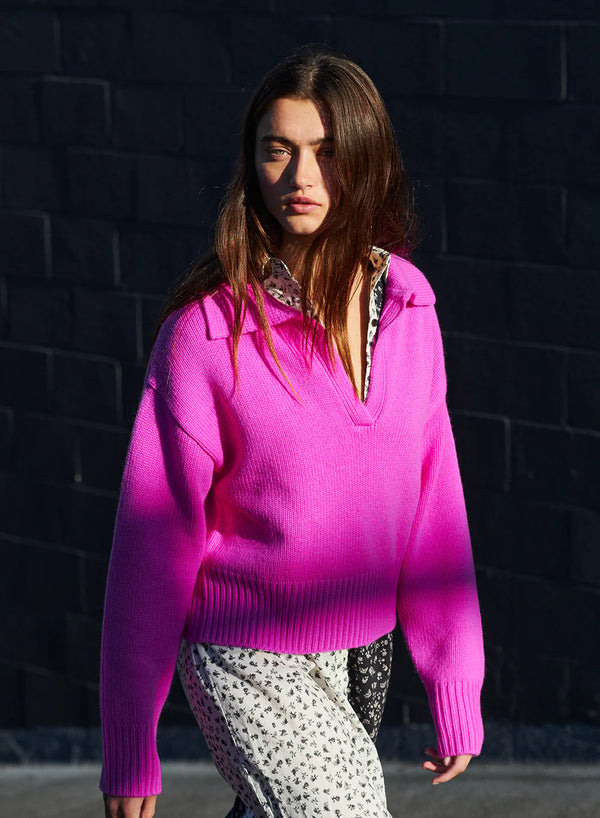 Wool/Cashmere Collar Sweater