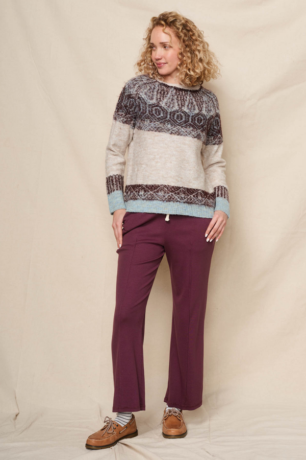 Jacquard Pullover Sweater