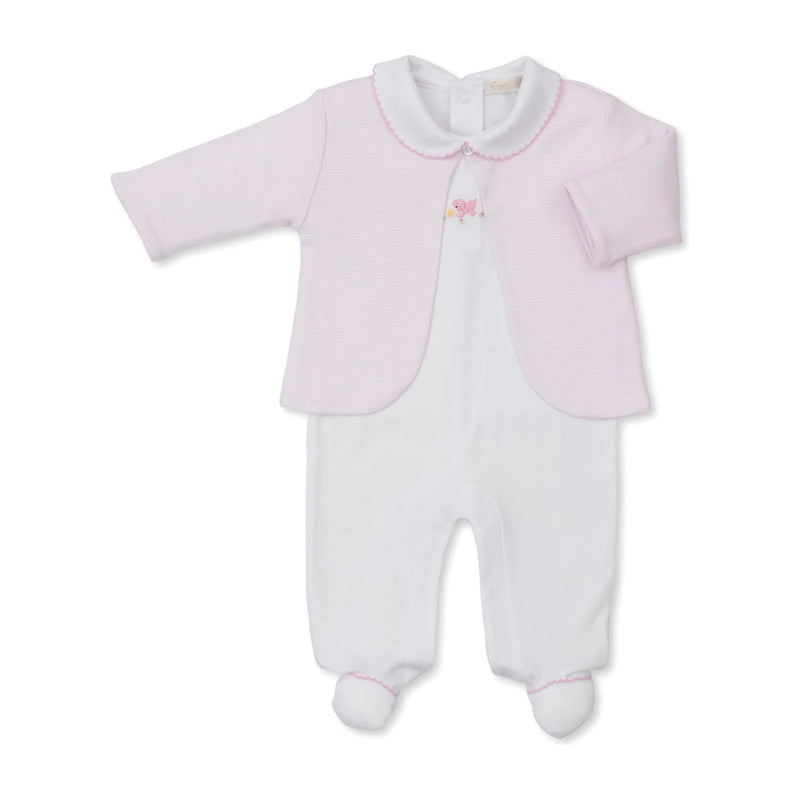 Playful Pups Footie & Jacket - Pink