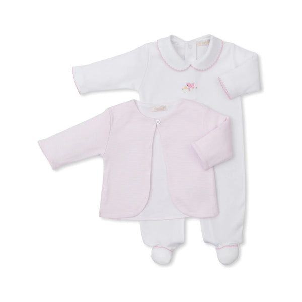 Playful Pups Footie & Jacket - Pink