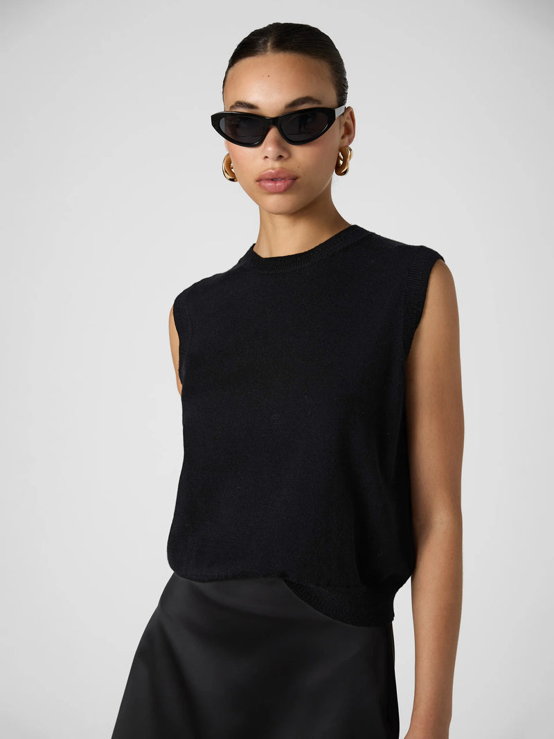 Cosysoft Sleeveless Vest - Black
