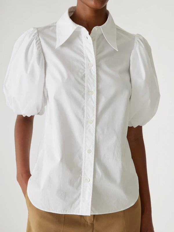 Puff Sleeve Button Down