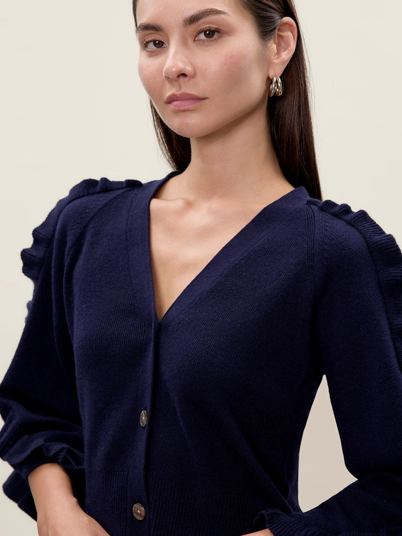 Kaia Knit Cardigan - Navy