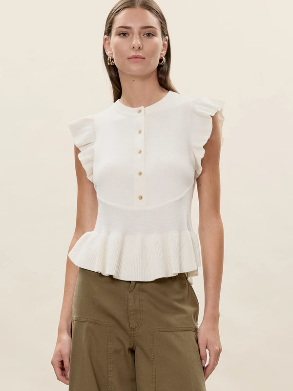 Rhea Knit Sweater - Ivory
