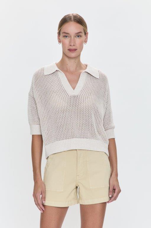 Emma Open Knit Polo