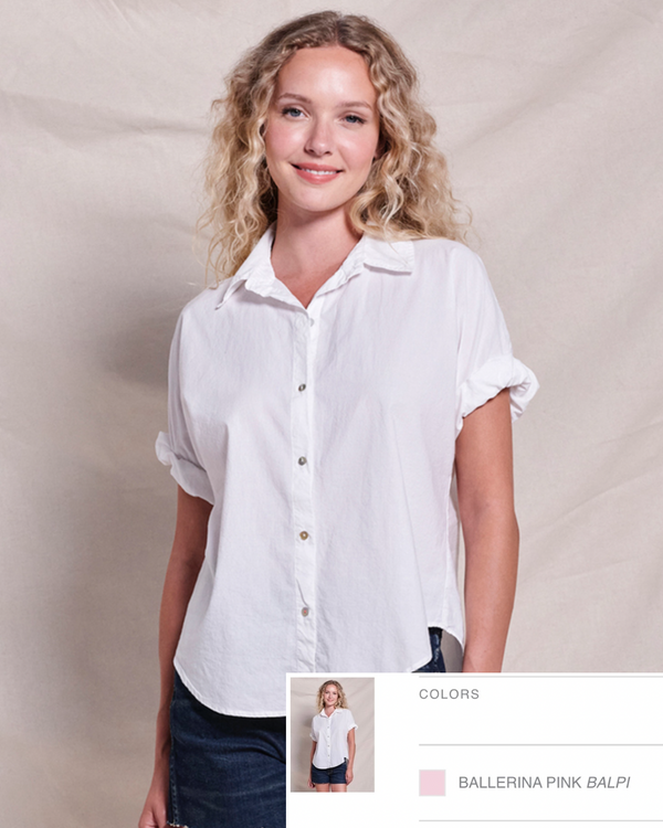 Roll Sleeve Shirt - Ballerina