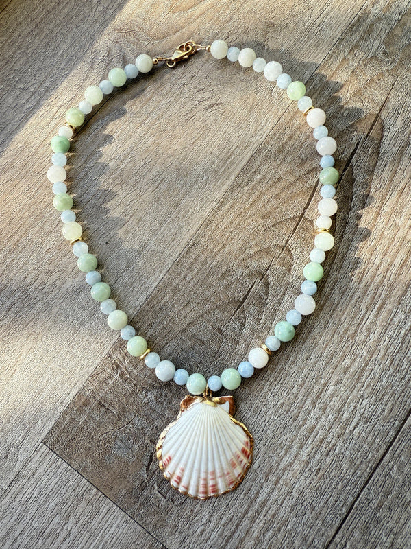 Blue Shell Necklace
