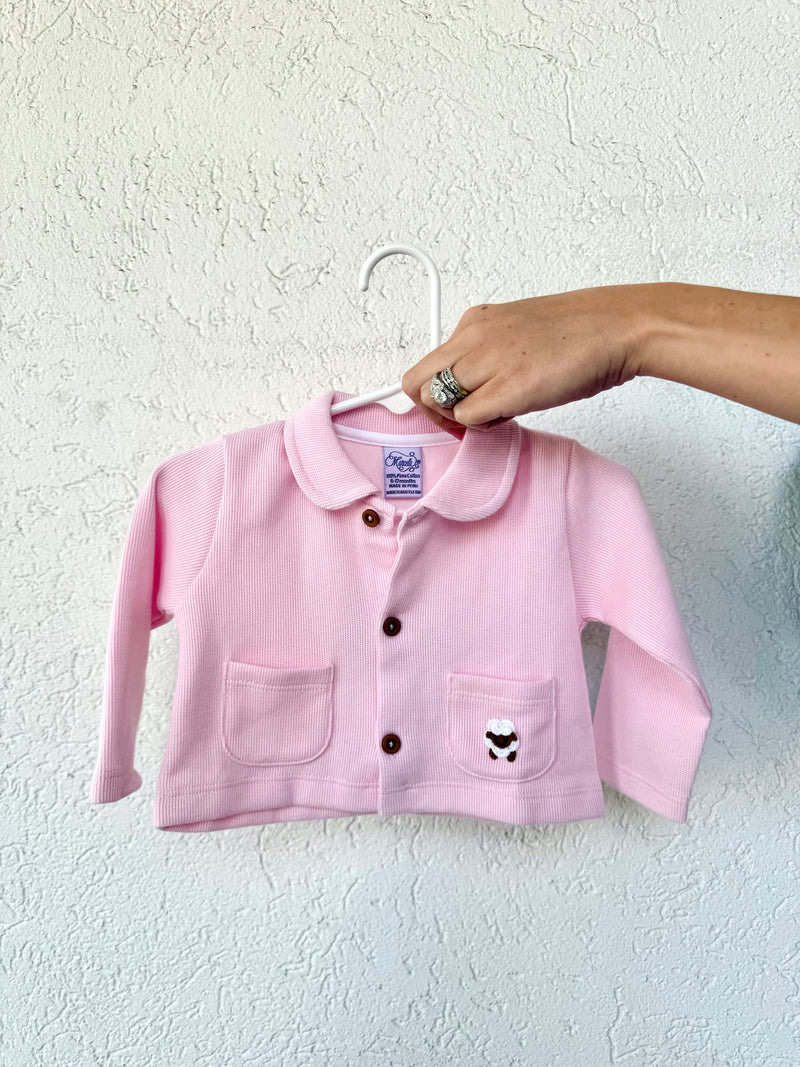 Lamb Cardigan - Pink