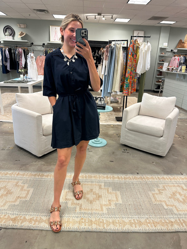 Driana Dress - Navy