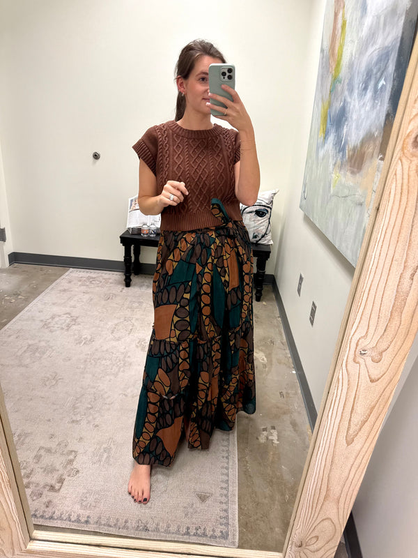 Kitty Ankle Skirt - Saguaro