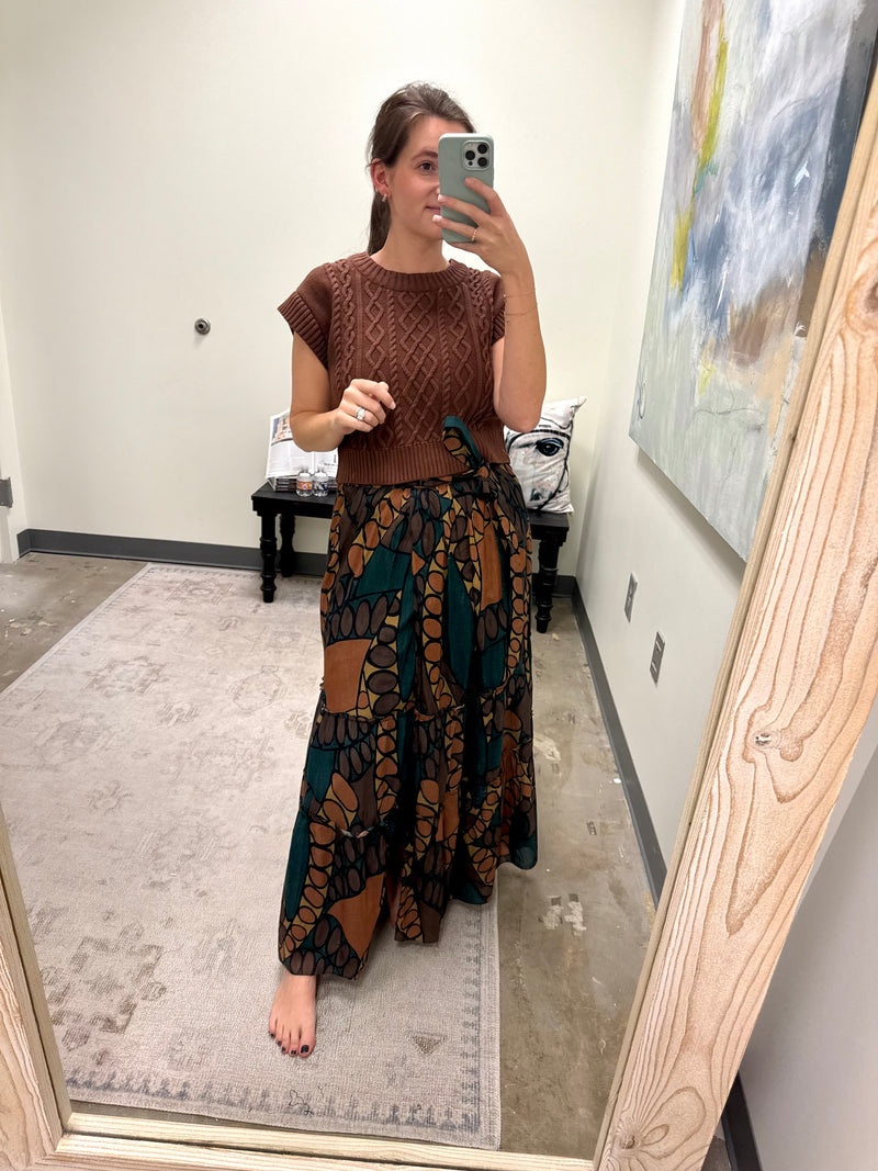 Kitty Ankle Skirt - Saguaro