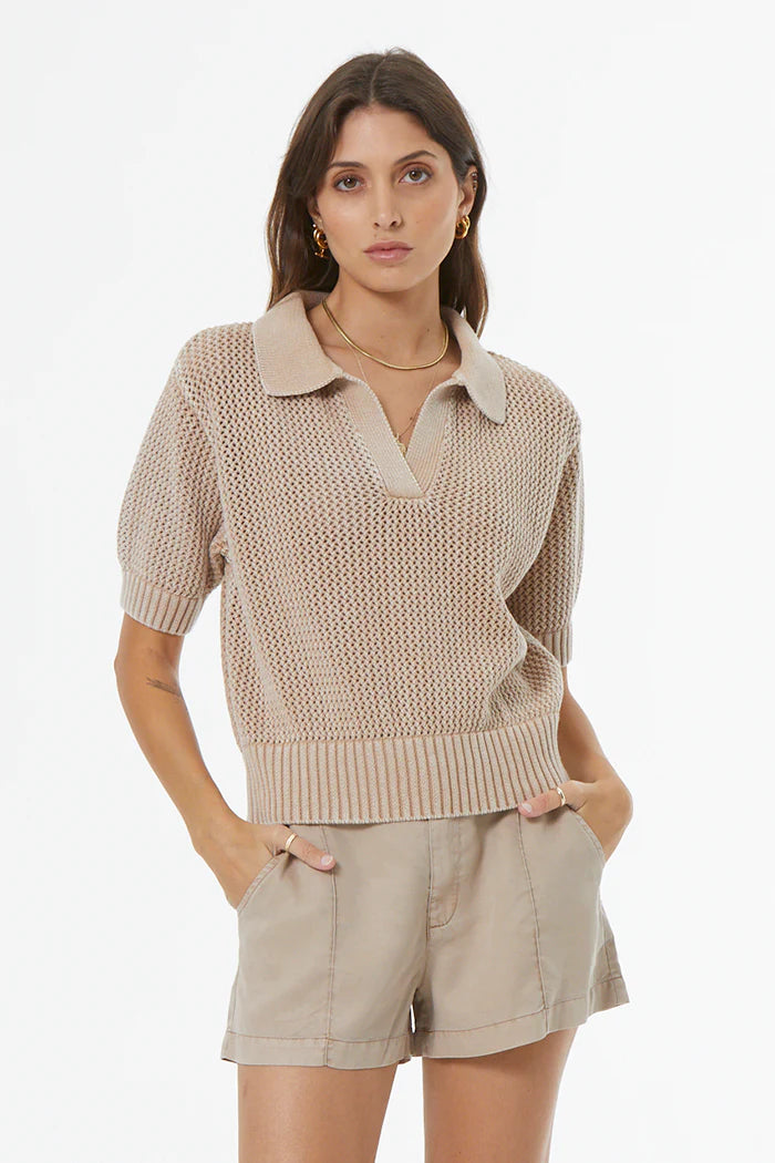Vince Crochet Polo