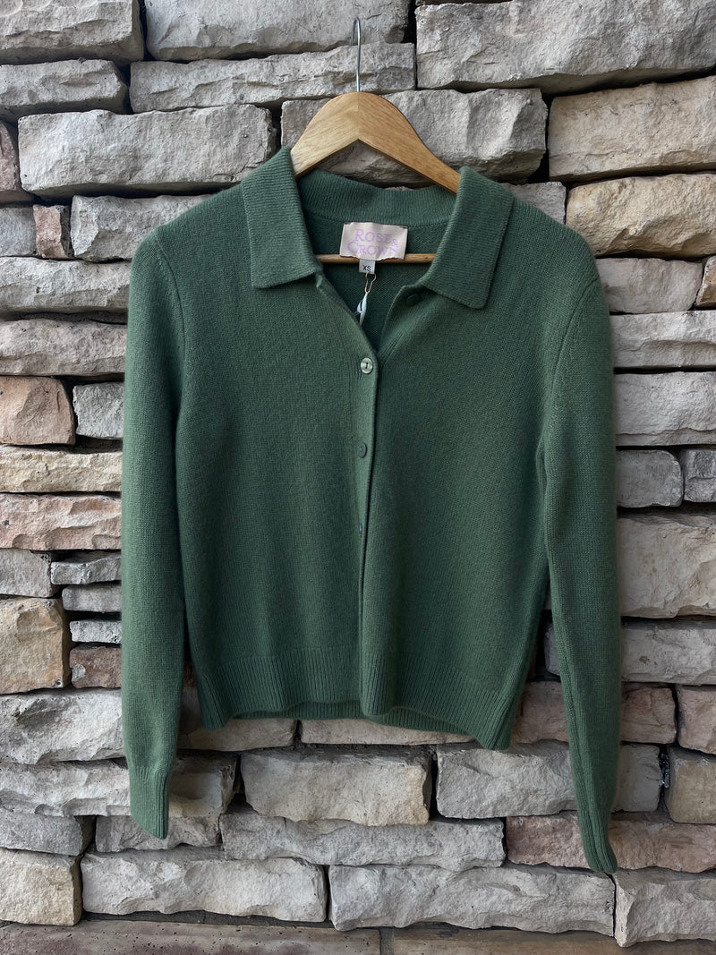 Long Sleeve Cardigan - Olive