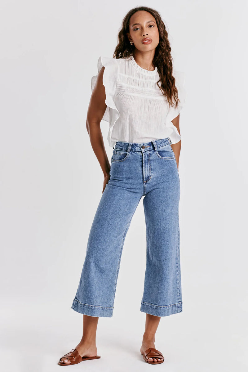 Audrey Crop Wide Leg Jean