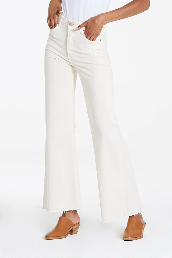 Fiona Wide Leg Jeans - Wheat