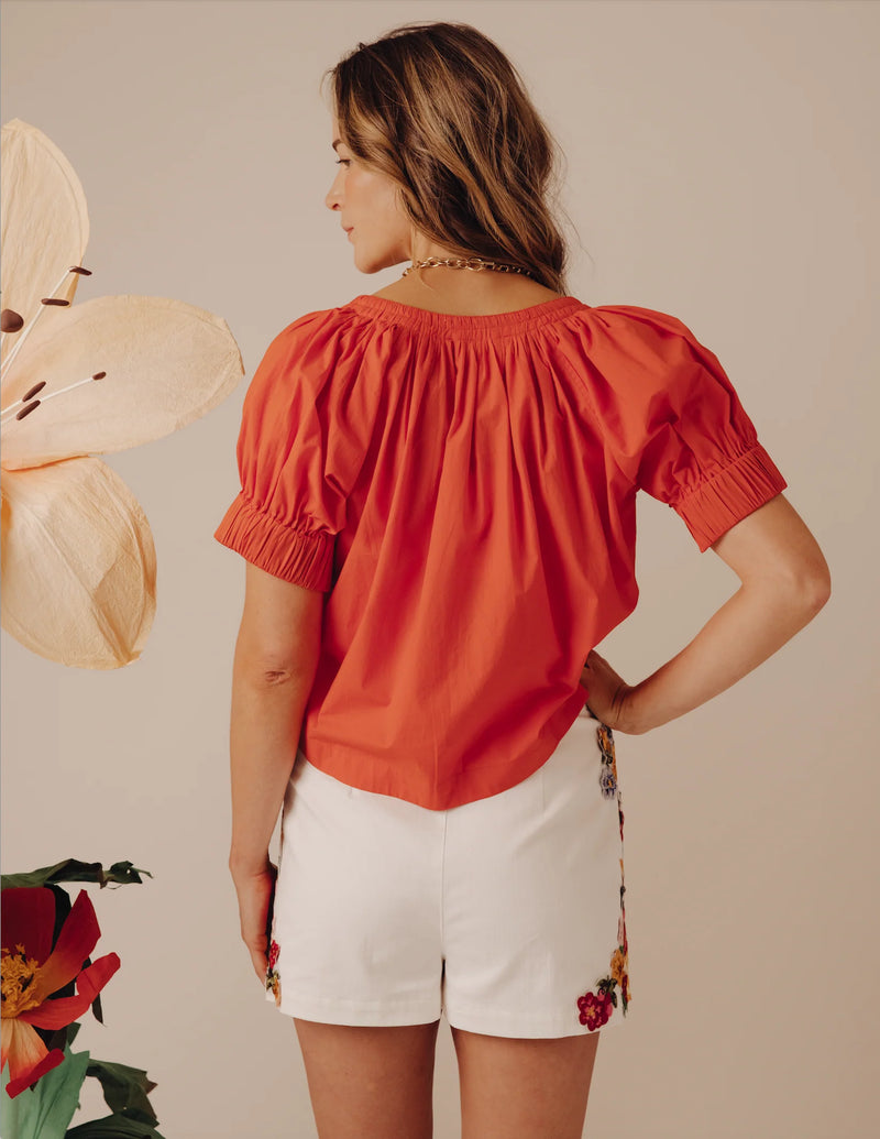 Dawson Top - Coral