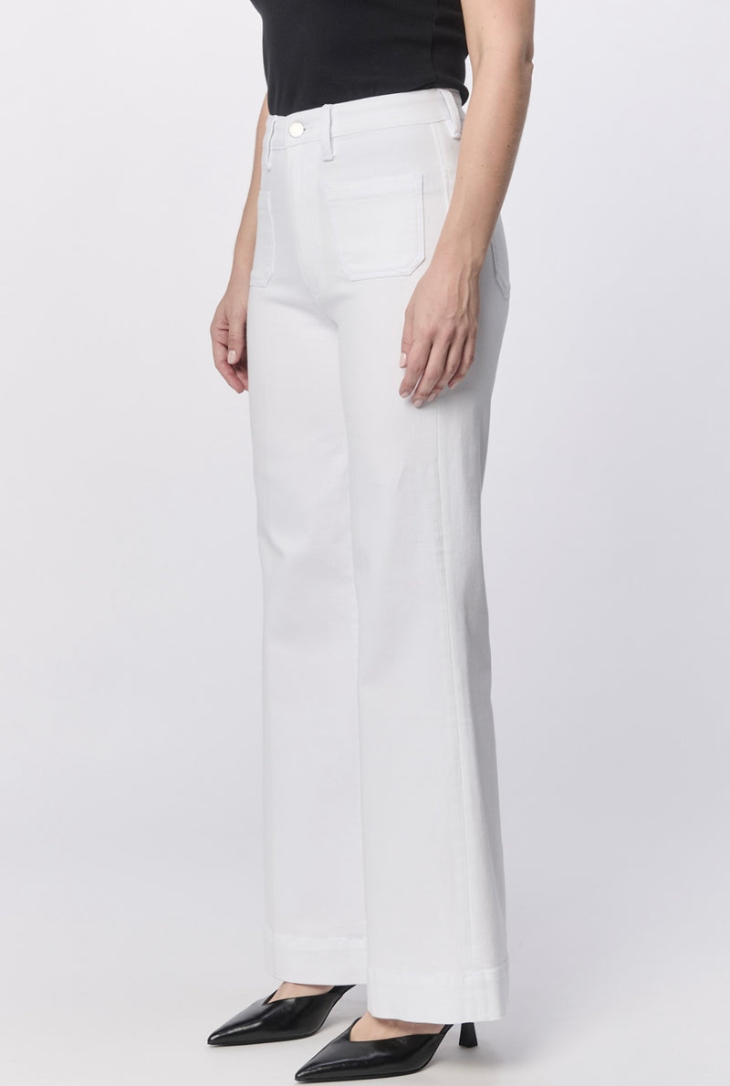 Fiona Wide Leg Jeans - White