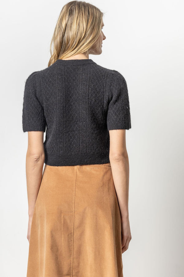 Cropped Cable Sweater