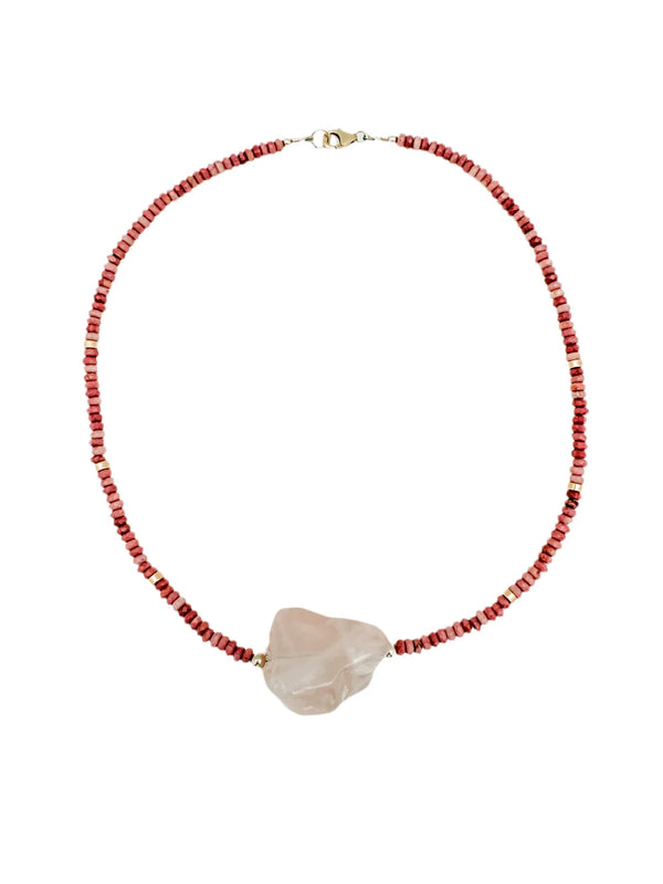 Rose Quartz & Pink Necklace