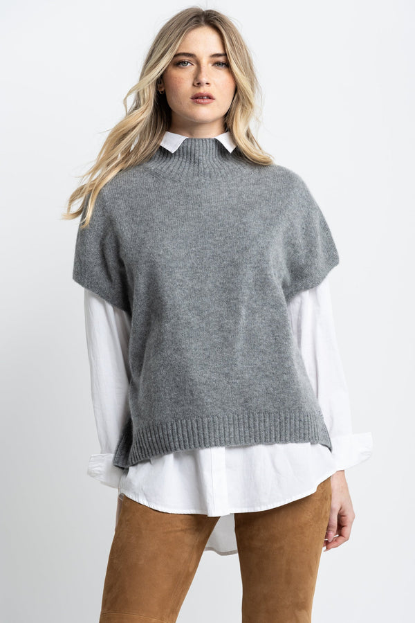 With a Twist Sweater - Fog