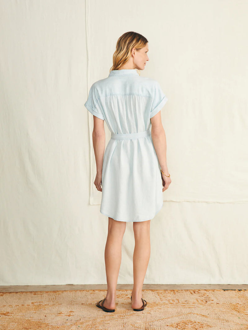 Breeze Shirtdress - Ice Blue