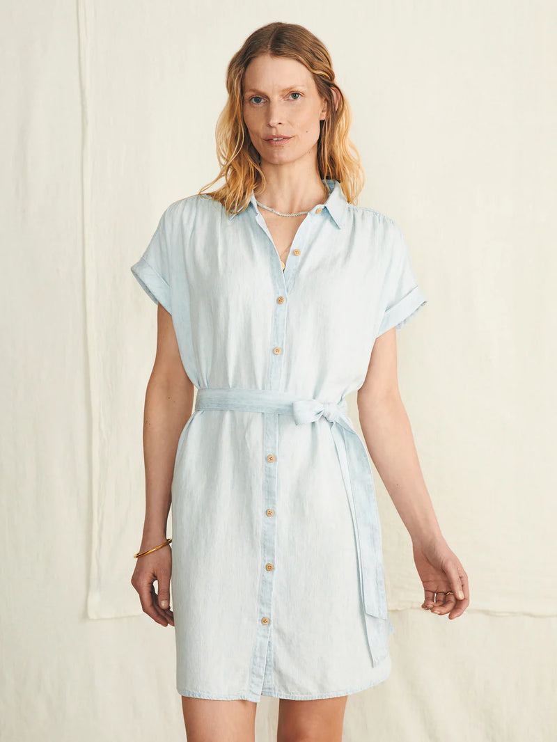 Breeze Shirtdress - Ice Blue