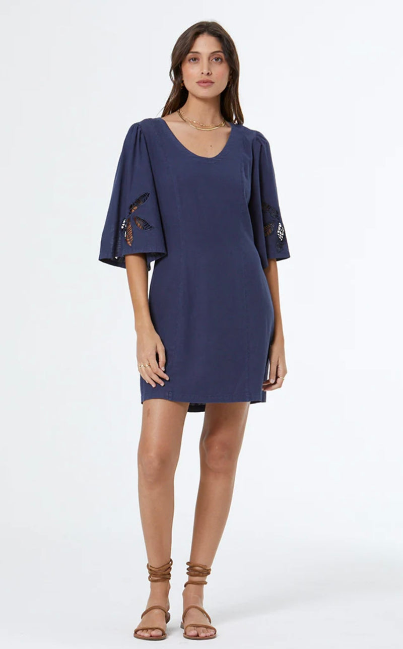 Fiora Dress - Indigo