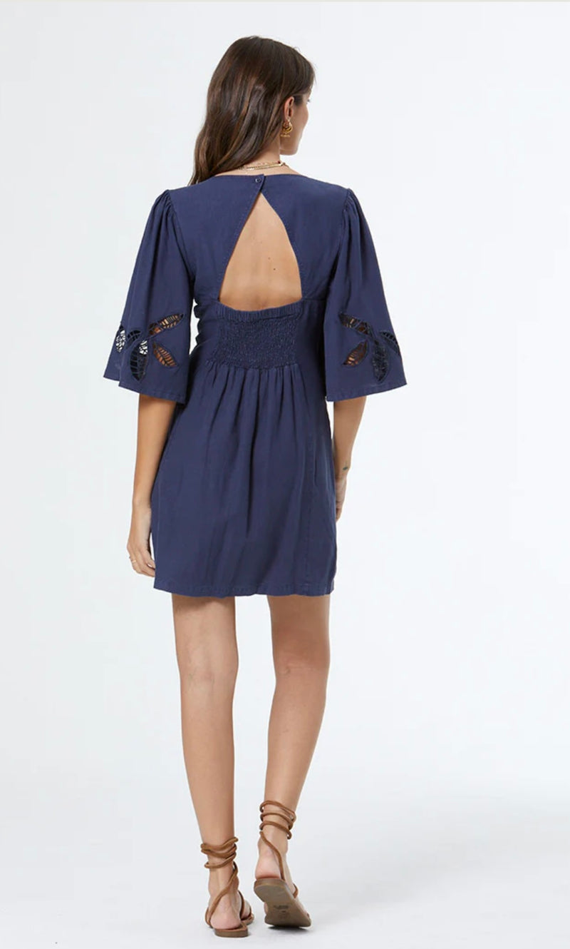 Fiora Dress - Indigo