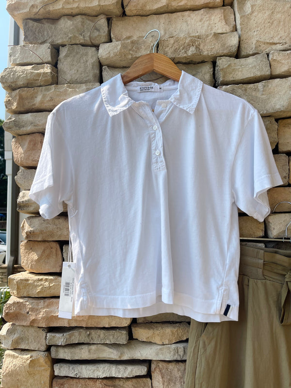 Cloud Jersey Polo - White