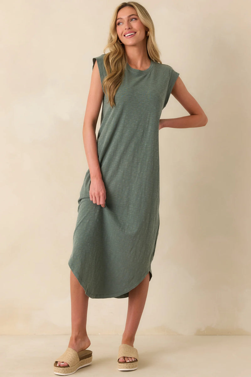 Calabasas Midi Dress - Hunter