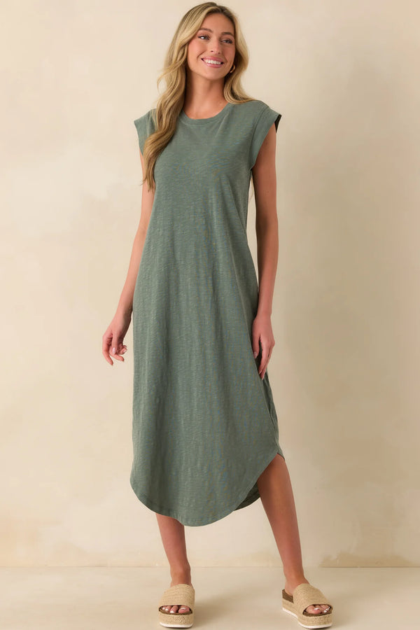 Calabasas Midi Dress - Hunter