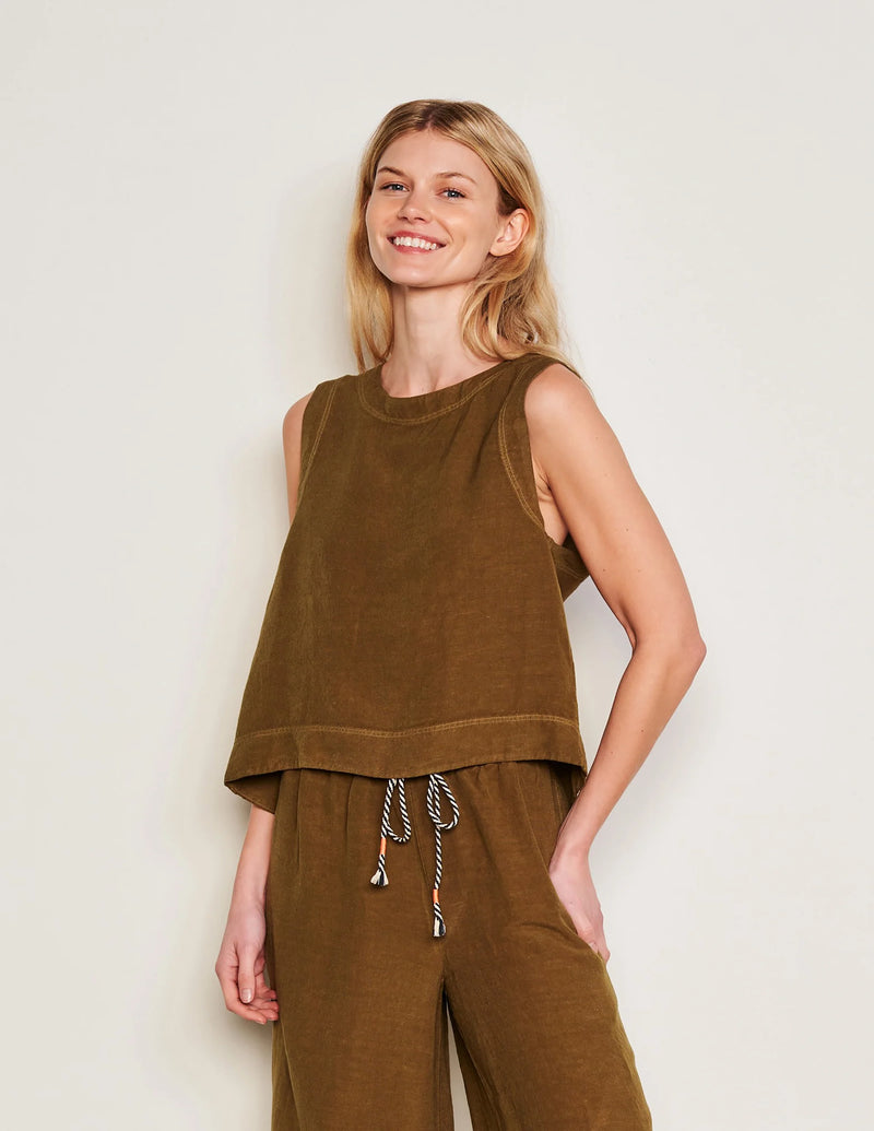 Shell Tank in Olive