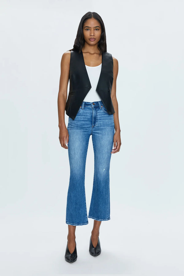 Lennon high rise crop boot jean