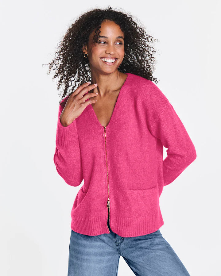 Zeena Zip Up Cardigan