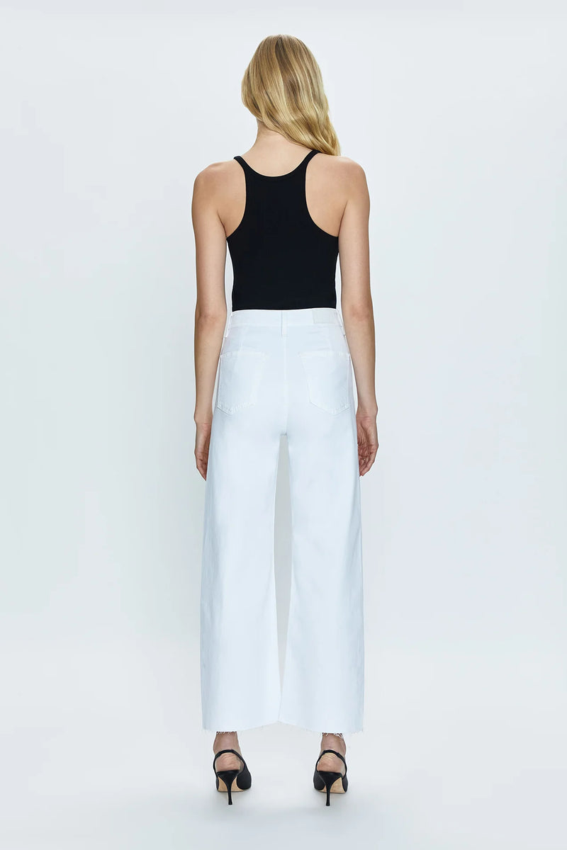 Penny Crop Wide Leg in Blizzard