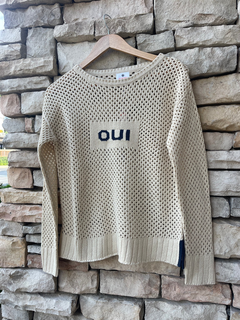 Oui Mesh Sweater
