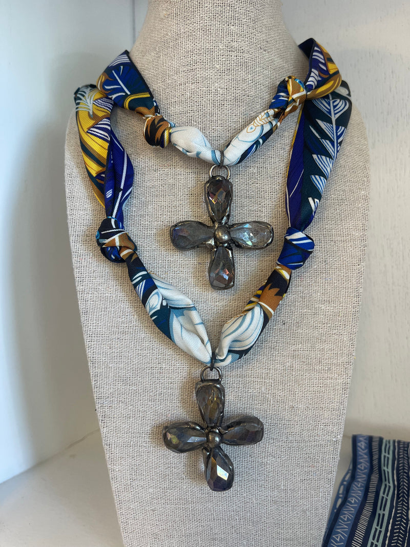 Scarf & Coin Necklace