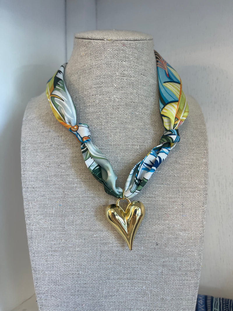 Scarf & Coin Necklace